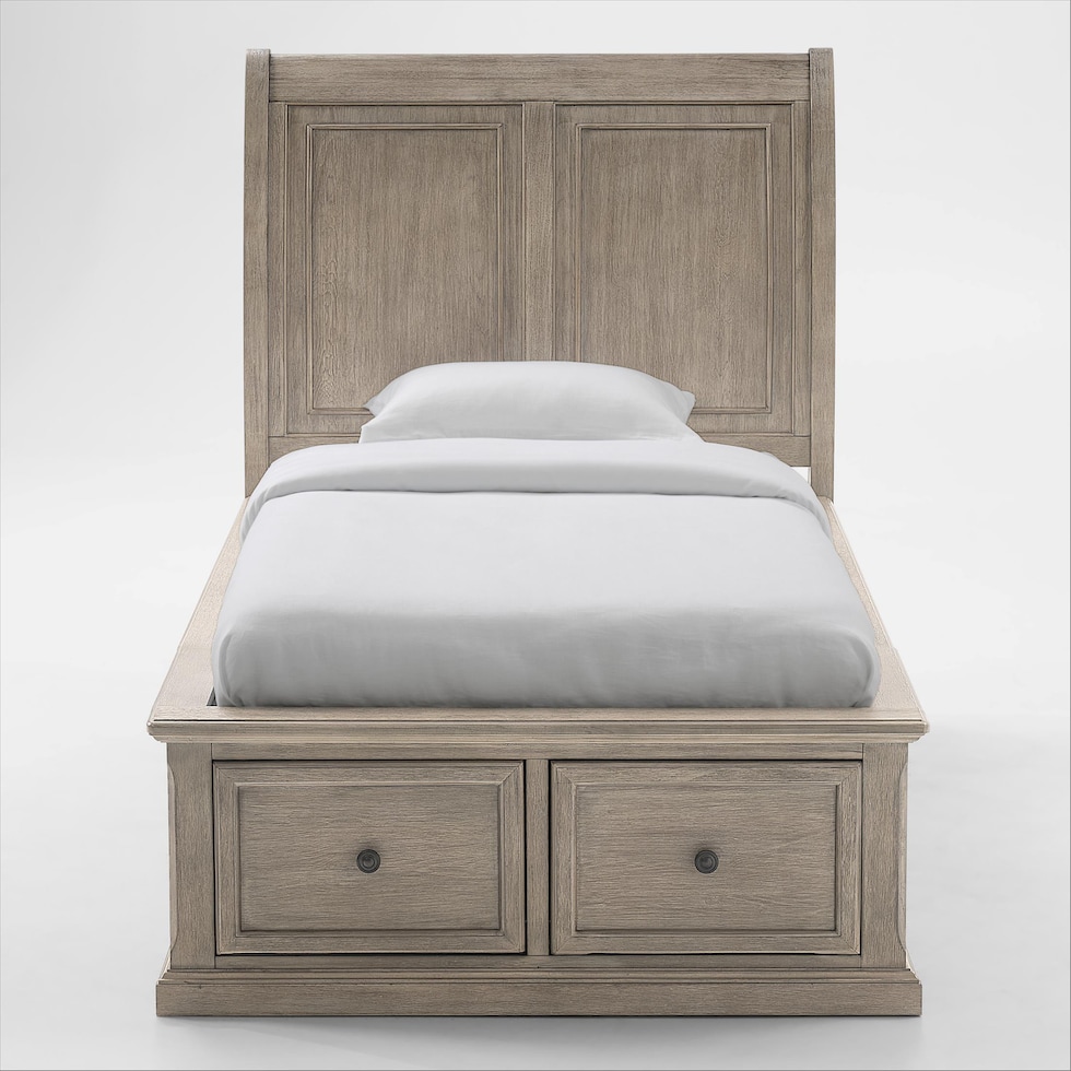 hanover youth bedroom light brown  pc twin bedroom   