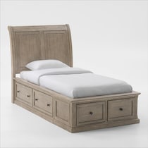 hanover youth bedroom light brown  pc twin bedroom   