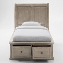hanover youth bedroom light brown  pc twin bedroom   