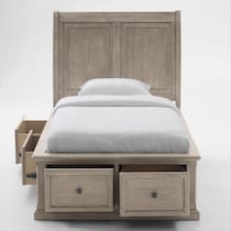 hanover youth bedroom light brown  pc twin bedroom   