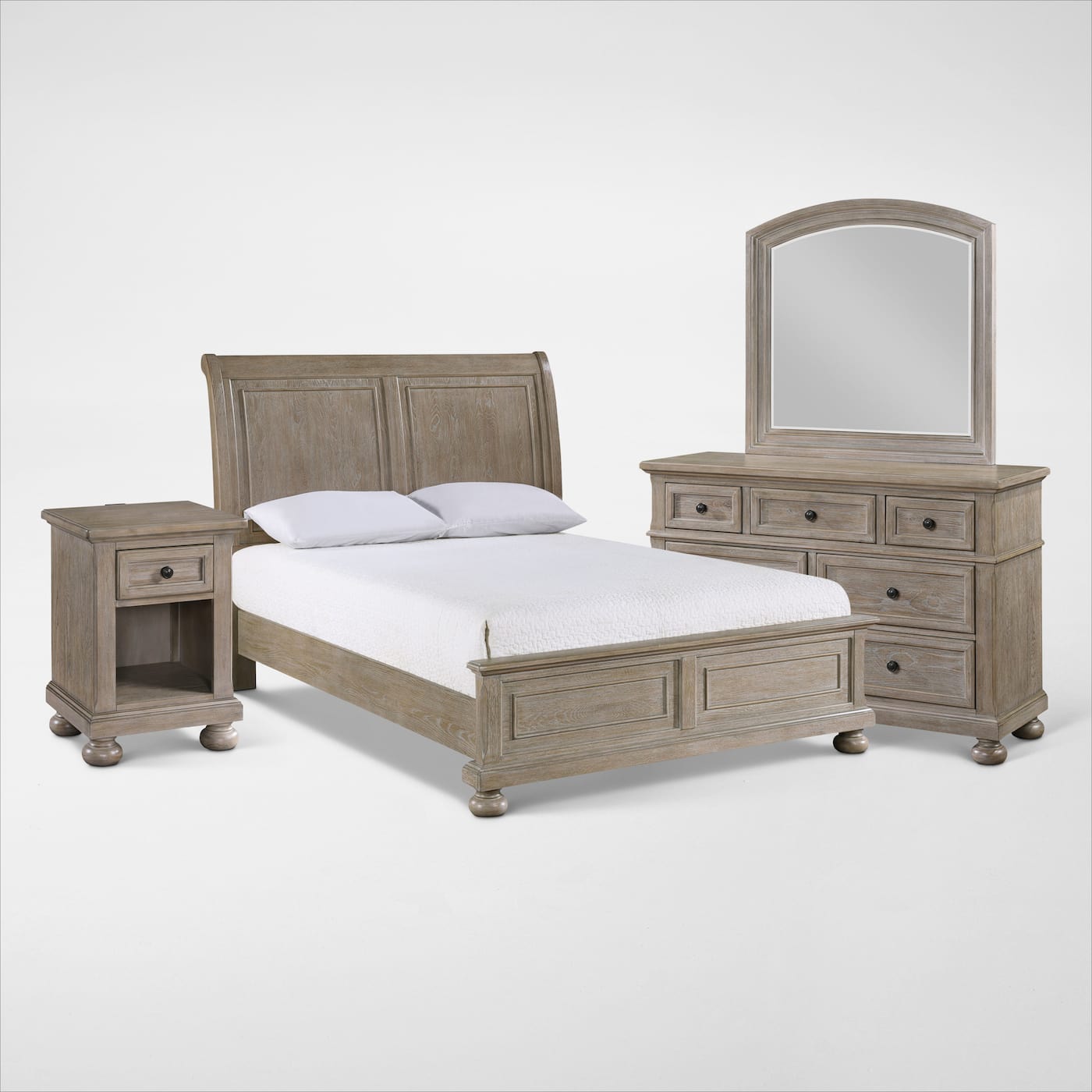 hanover youth bedroom light brown  pc full bedroom web   