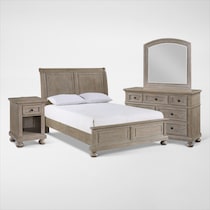 hanover youth bedroom light brown  pc full bedroom web   