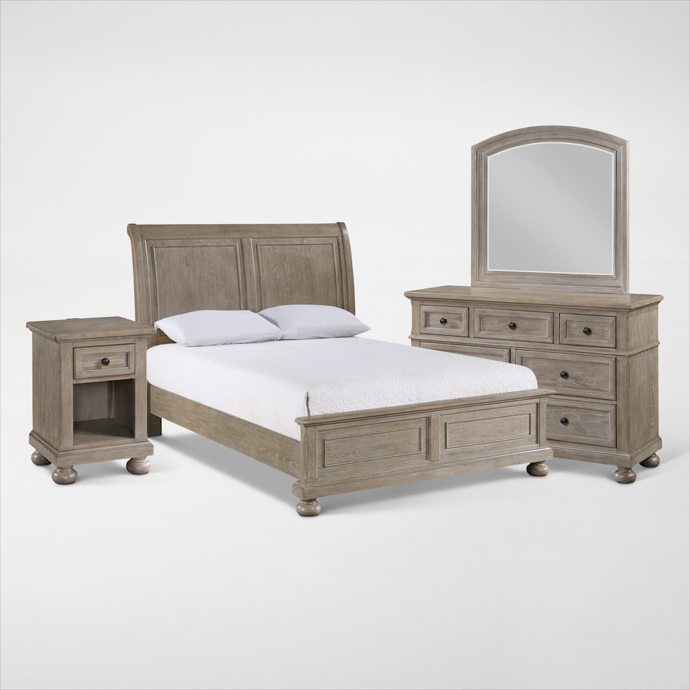 hanover youth bedroom light brown  pc full bedroom web   