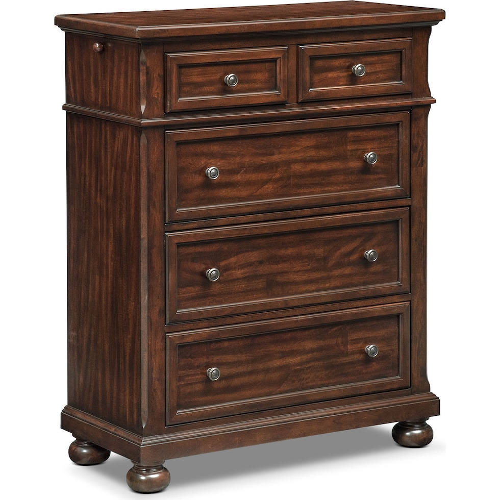 hanover youth cherry bookcase dark brown chest   