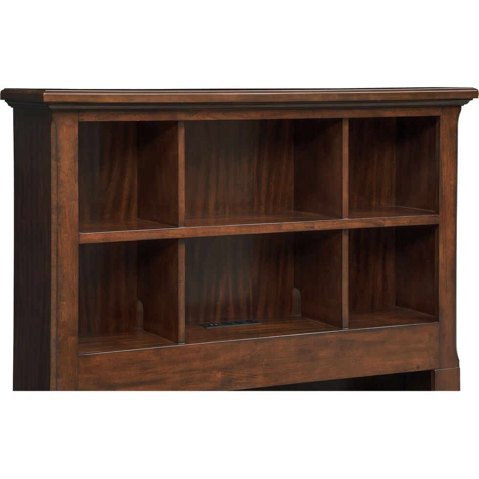 hanover youth cherry bookcase dark brown full bookcase bed   