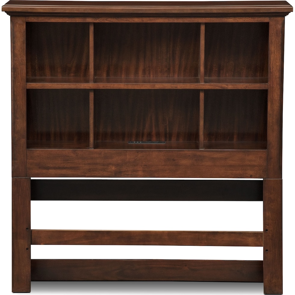 hanover youth cherry bookcase dark brown twin bookcase bed   