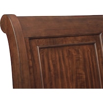 hanover youth cherry dark brown full bed w storage   