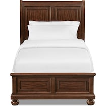 hanover youth cherry dark brown full bed   