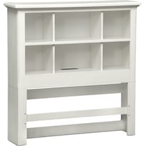 hanover youth white bookcase white  pc twin bedroom   