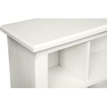 hanover youth white bookcase white  pc twin bedroom   