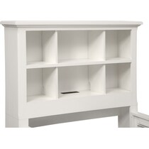 hanover youth white bookcase white  pc twin bedroom   