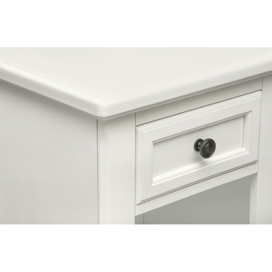 hanover youth white bookcase white nightstand   