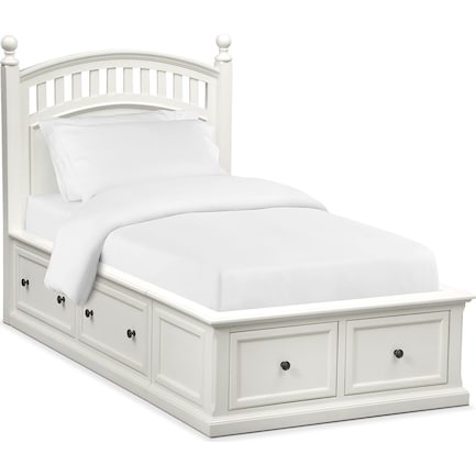 Hanover Youth Full Poster Storage Bed - White
