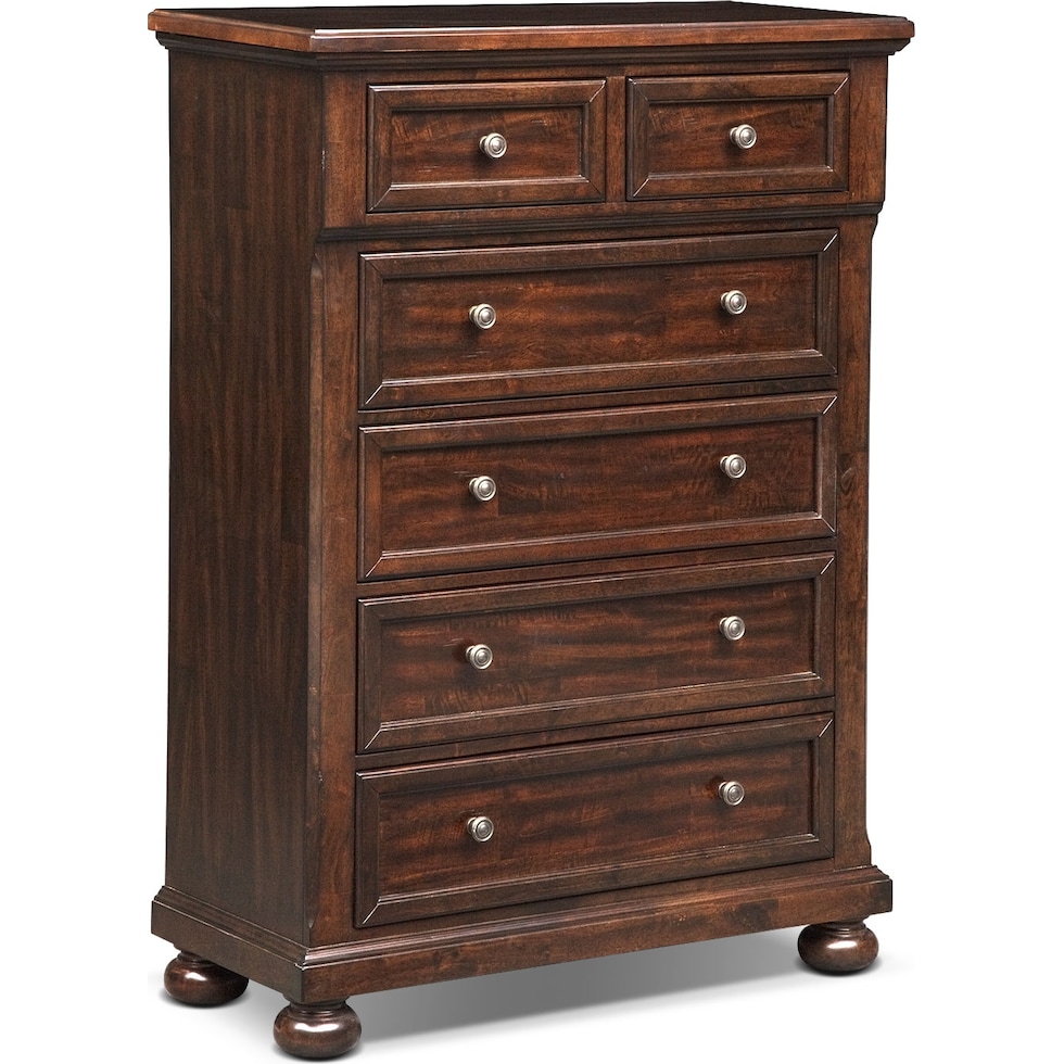 hanover dark brown chest   