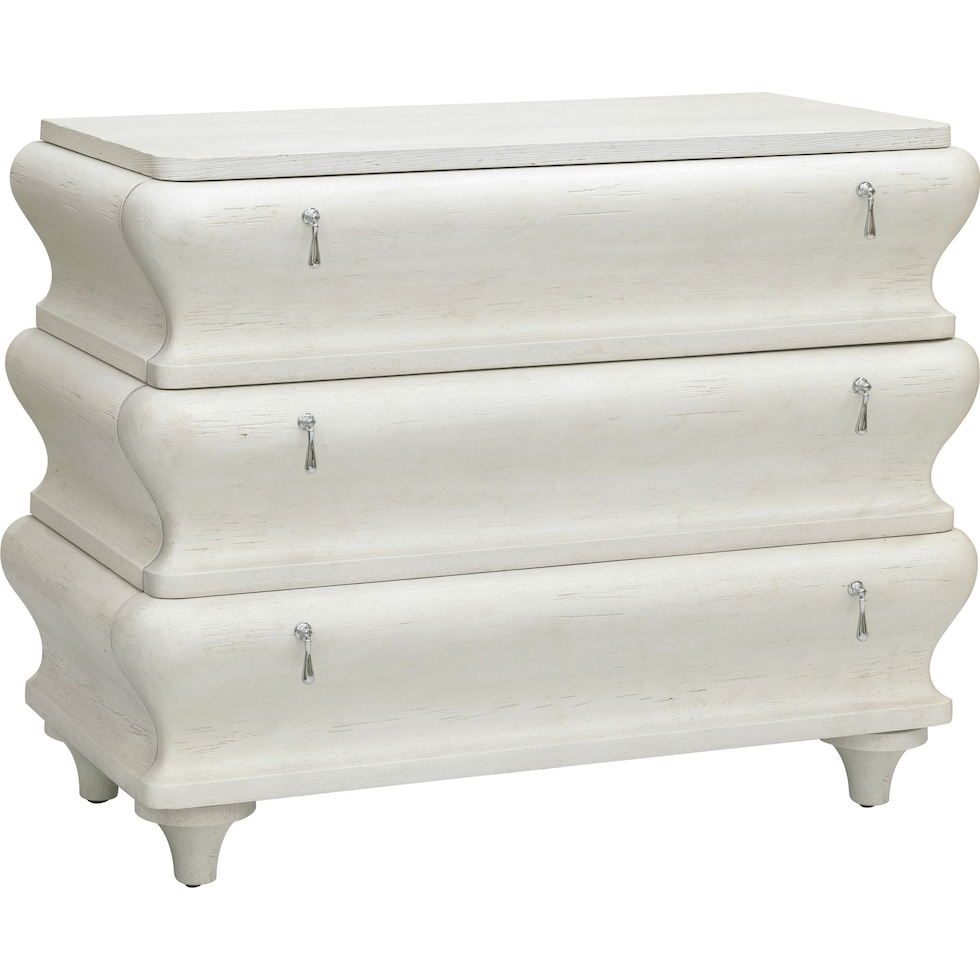 hansley white accent chest   