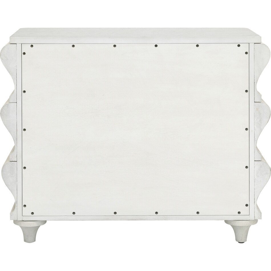 hansley white accent chest   