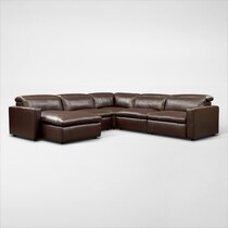 happy dark brown sectional web   