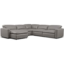 happy gray sectional   