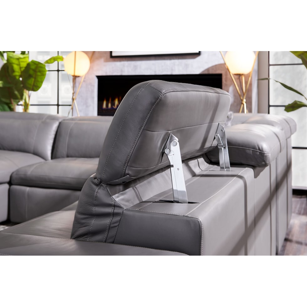 happy gray sectional   