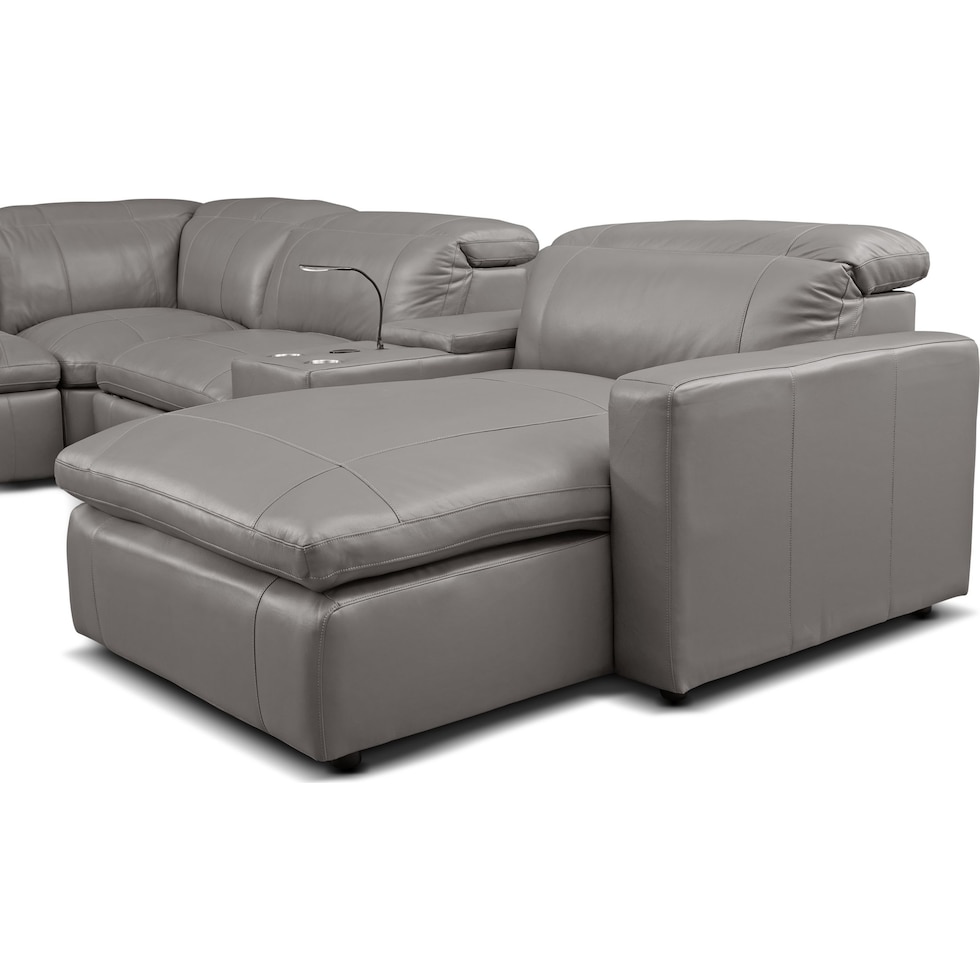 happy gray sectional   