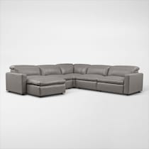 happy gray sectional   