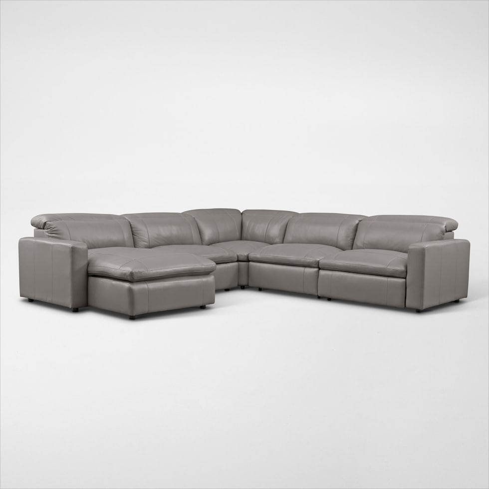 happy gray sectional   