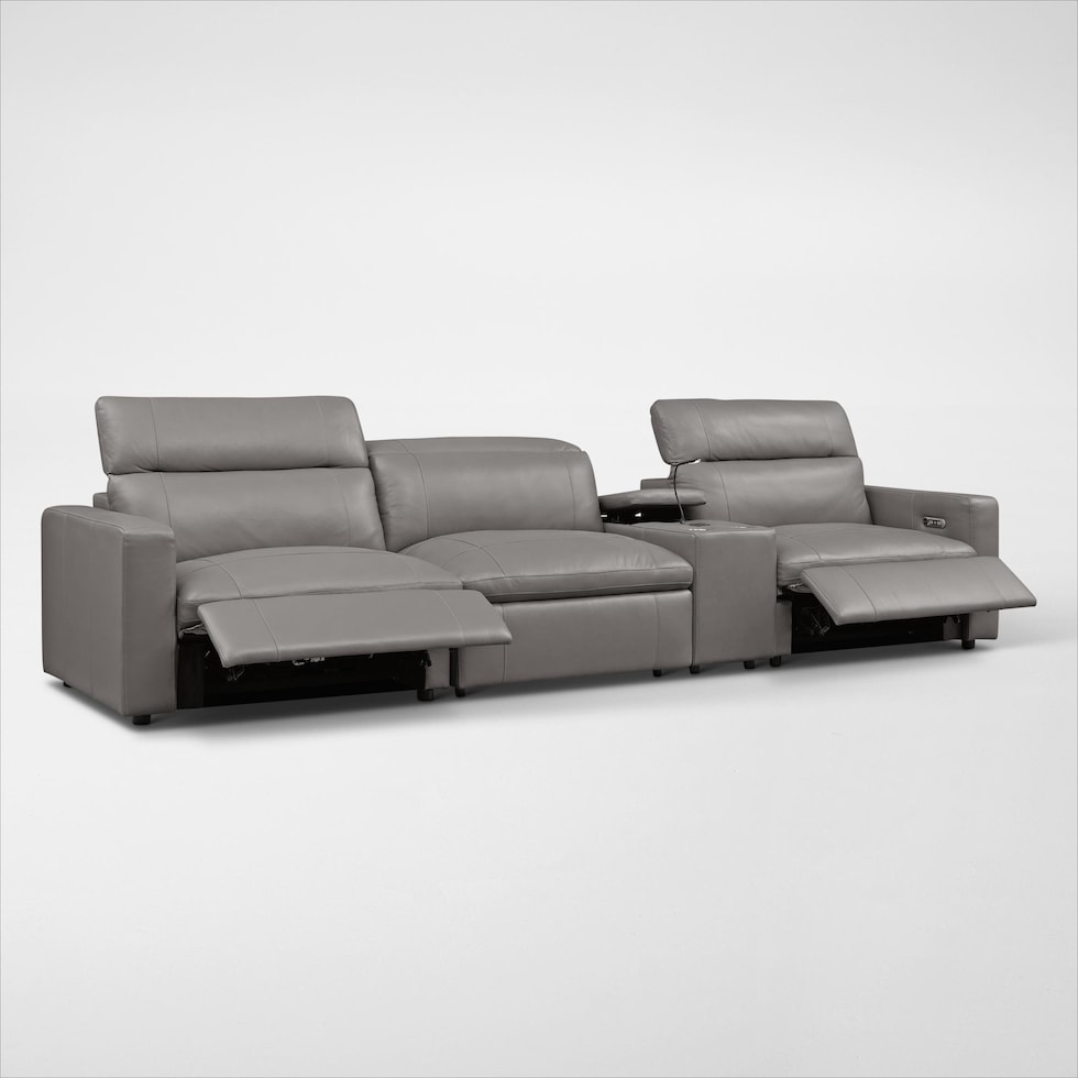happy gray sofa   