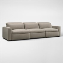 happy shitake  pc power reclining sofa   