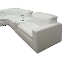 happy white sectional   