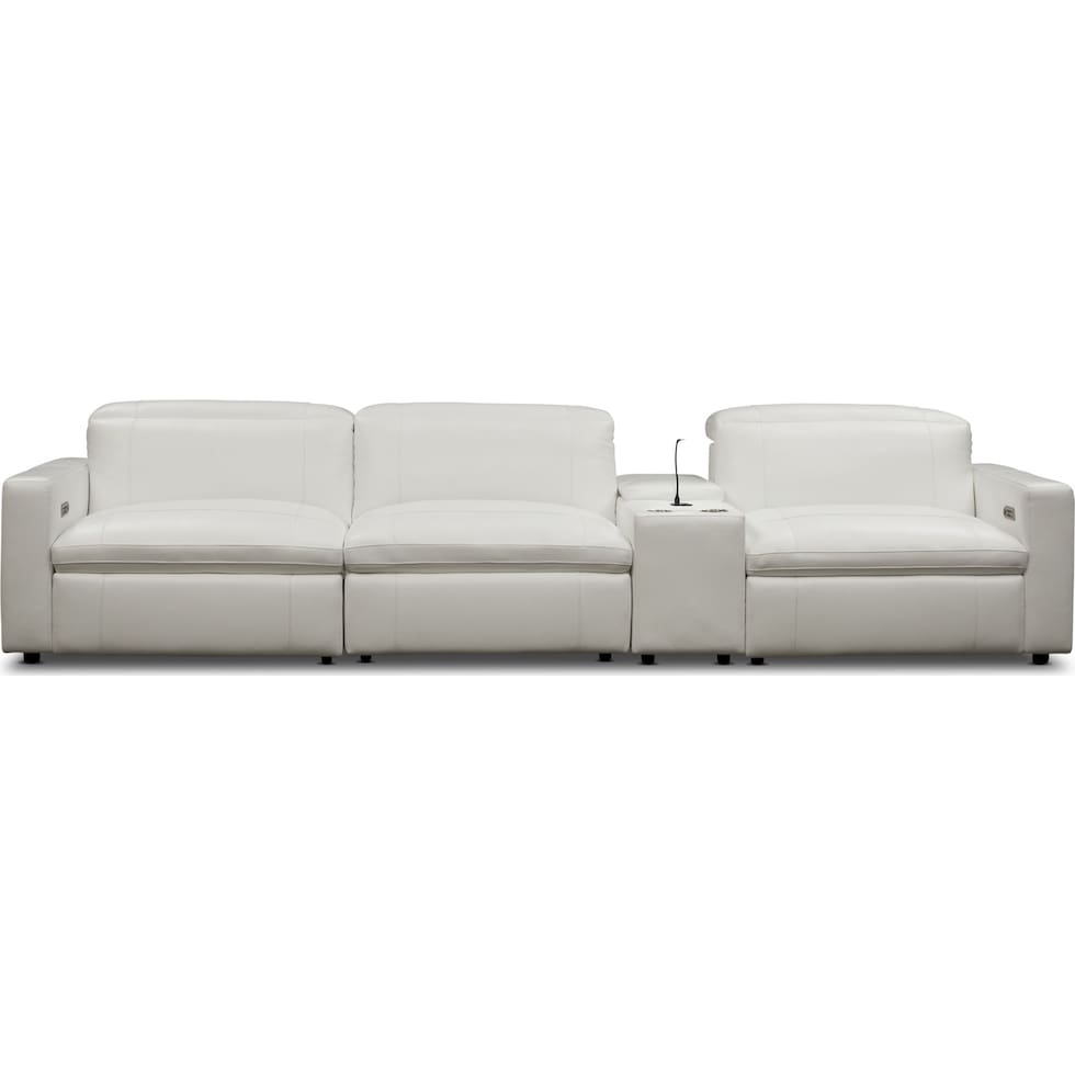 happy white sofa   