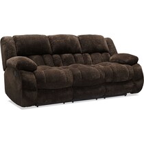 harbor park dark brown  pc manual reclining living room   