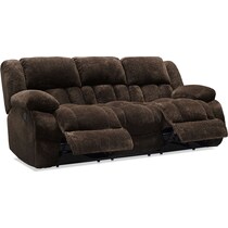 harbor park dark brown  pc manual reclining living room   