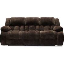 harbor park dark brown  pc manual reclining living room   