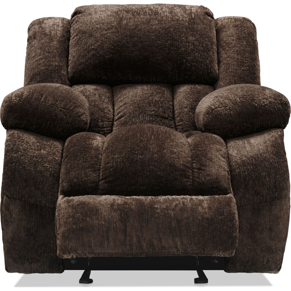 harbor park dark brown  pc manual reclining living room   