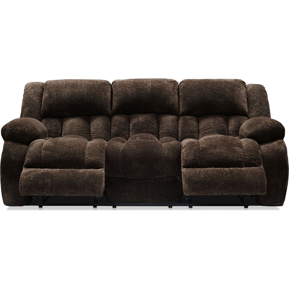 harbor park dark brown  pc power reclining living room   