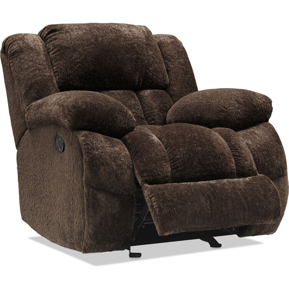 harbor park dark brown  pc manual reclining living room   