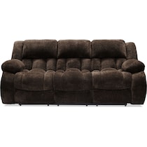 harbor park dark brown  pc manual reclining living room   