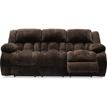 harbor park dark brown  pc manual reclining living room   