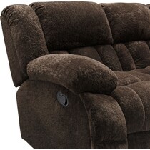 harbor park dark brown  pc manual reclining living room   