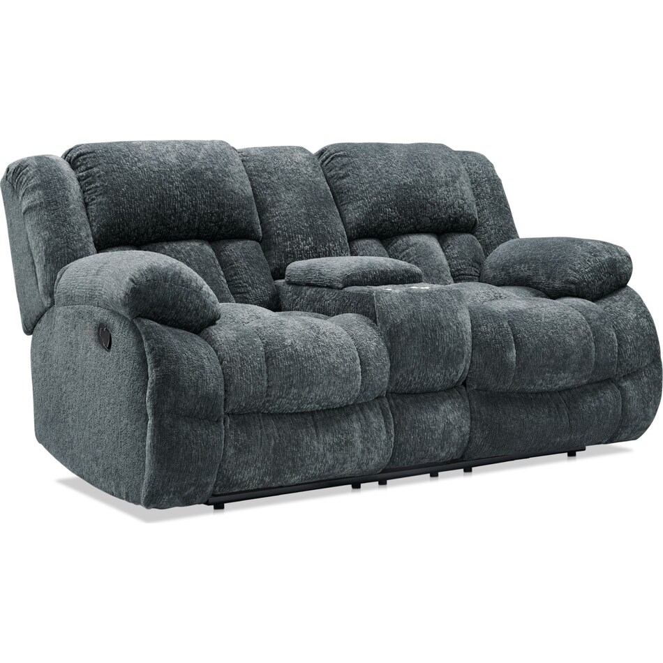 harbor park gray  pc manual reclining living room   