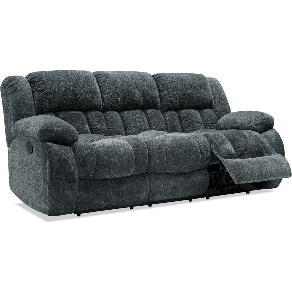 harbor park gray  pc manual reclining living room   