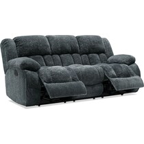 harbor park gray  pc manual reclining living room   