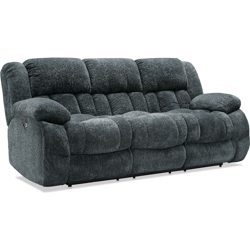 harbor park gray  pc power reclining living room   