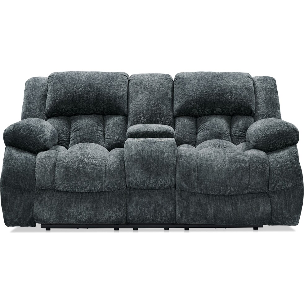 harbor park gray  pc power reclining living room   