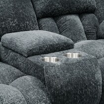 harbor park gray  pc power reclining living room   