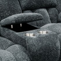 harbor park gray  pc power reclining living room   