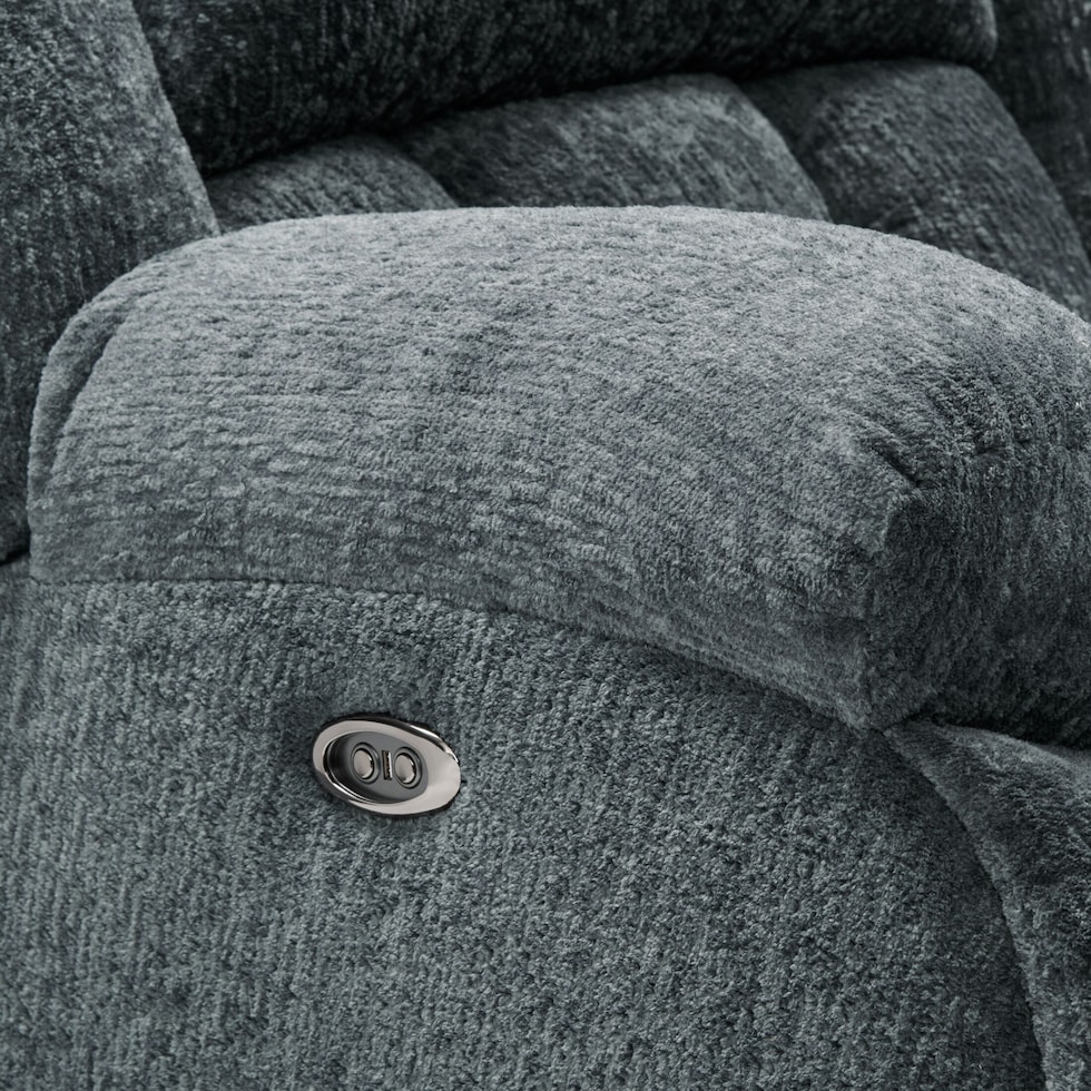 harbor park gray  pc power reclining living room   