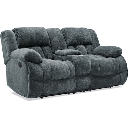 Harbor Park Manual Reclining Loveseat - Gray