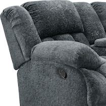 harbor park gray manual reclining loveseat   