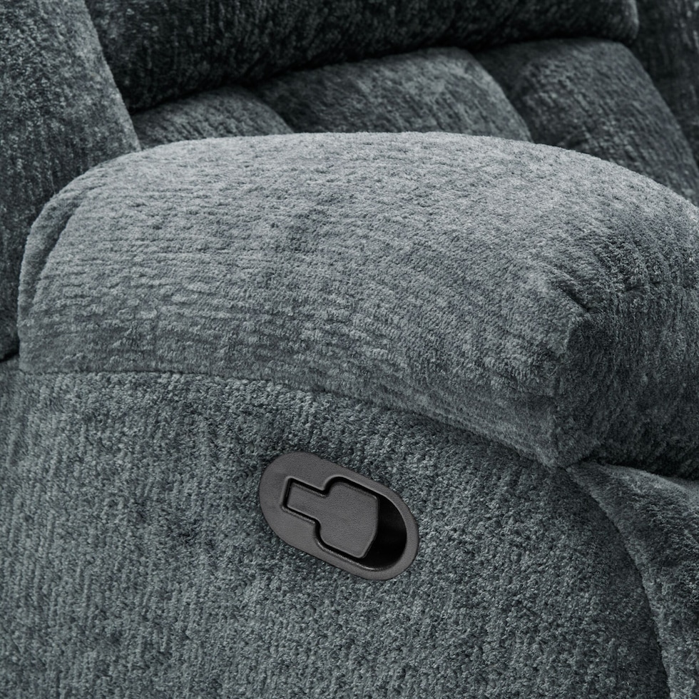 harbor park gray manual reclining loveseat   